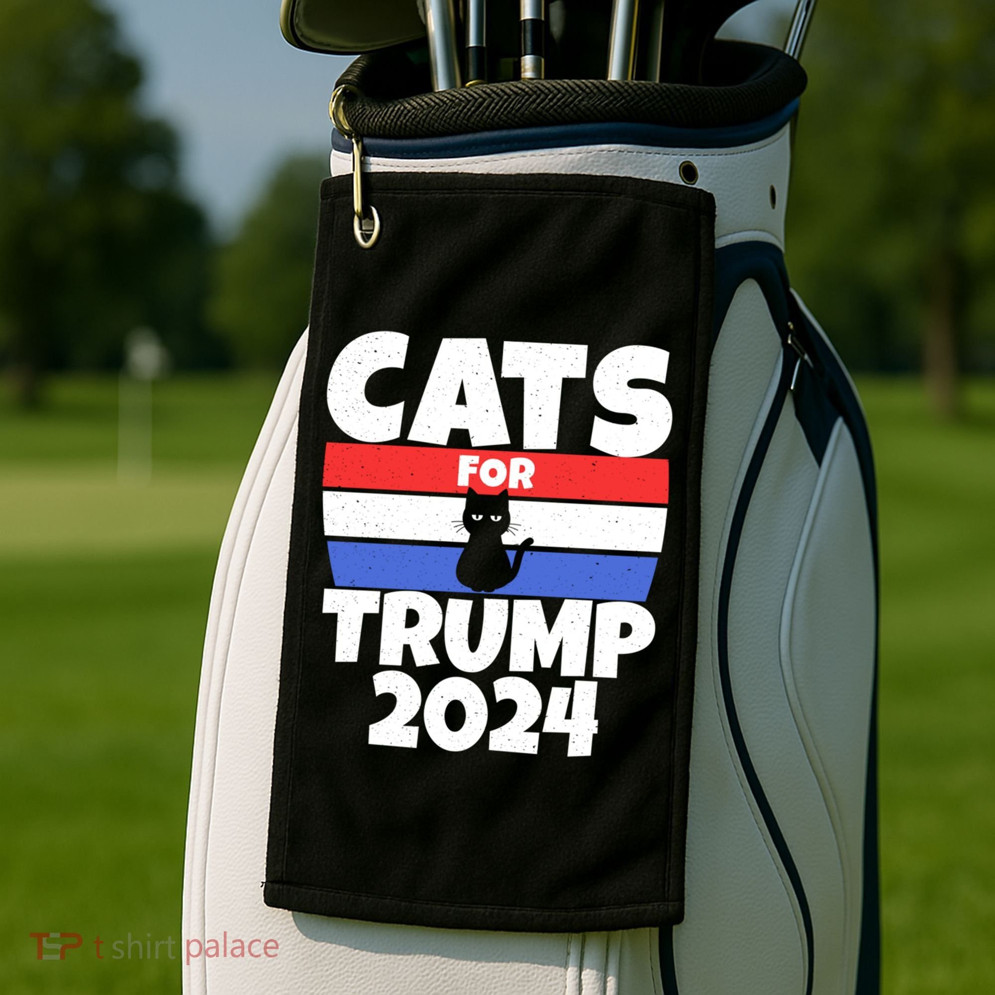 Cats For Trump 2024 Golf Towel
