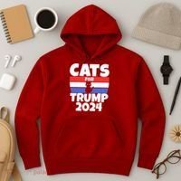 Cats For Trump 2024 Hoodie thumb 3