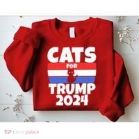 Cats For Trump 2024 Sweatshirt thumb 2