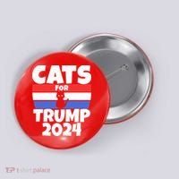 Cats For Trump 2024 Button thumb 0