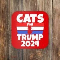 Cats For Trump 2024 Coaster thumb 0
