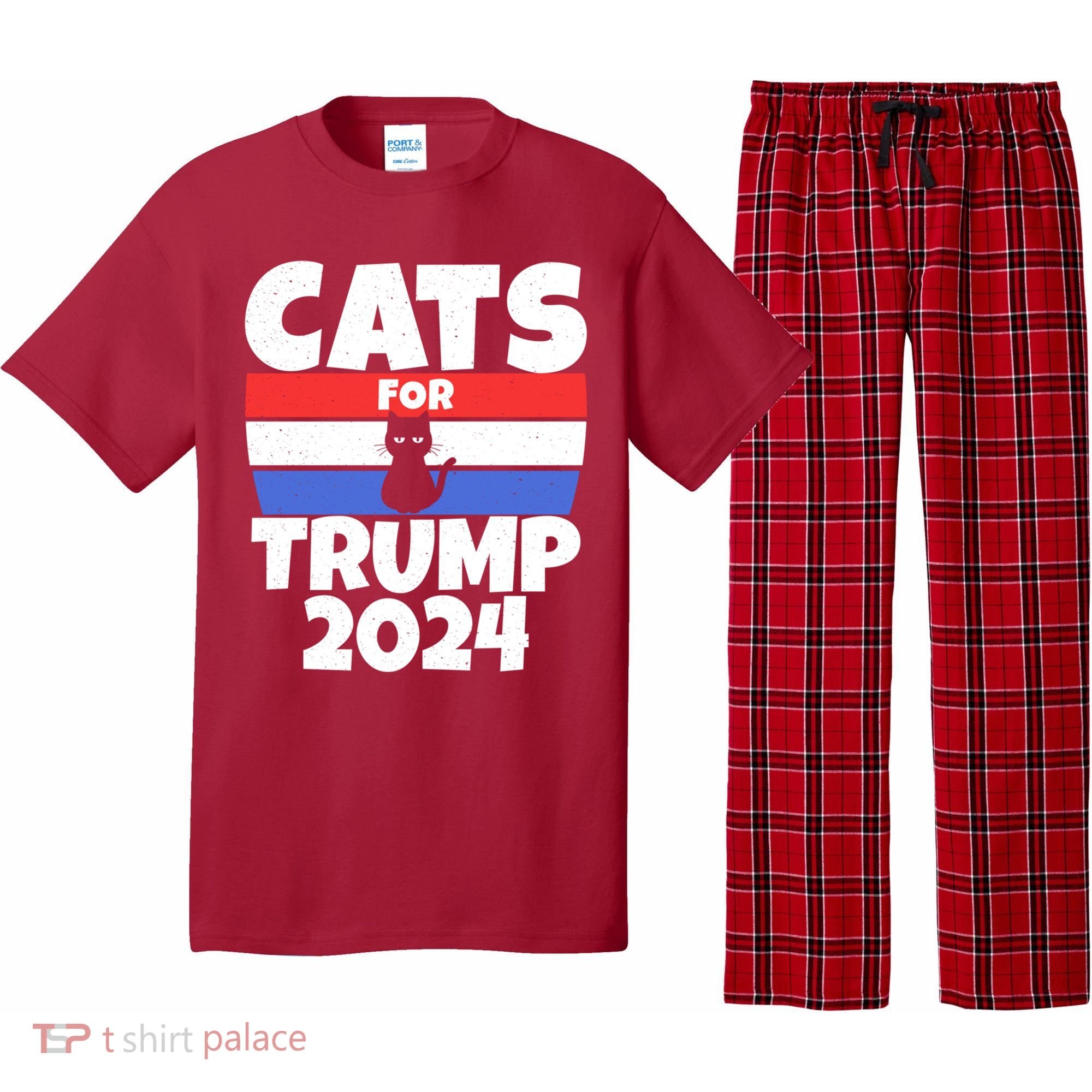Cats For Trump 2024 Pajama Set