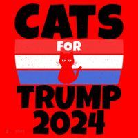 Cats For Trump 2024 Santa Hat thumb 1