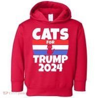 Cats For Trump 2024 Toddler Hoodie thumb 0