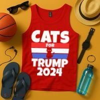 Cats For Trump 2024 Tank Top thumb 4