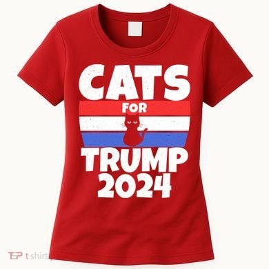 Cats For Trump 2024 Women's T-Shirt