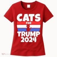 Cats For Trump 2024 Women's T-Shirt thumb 0
