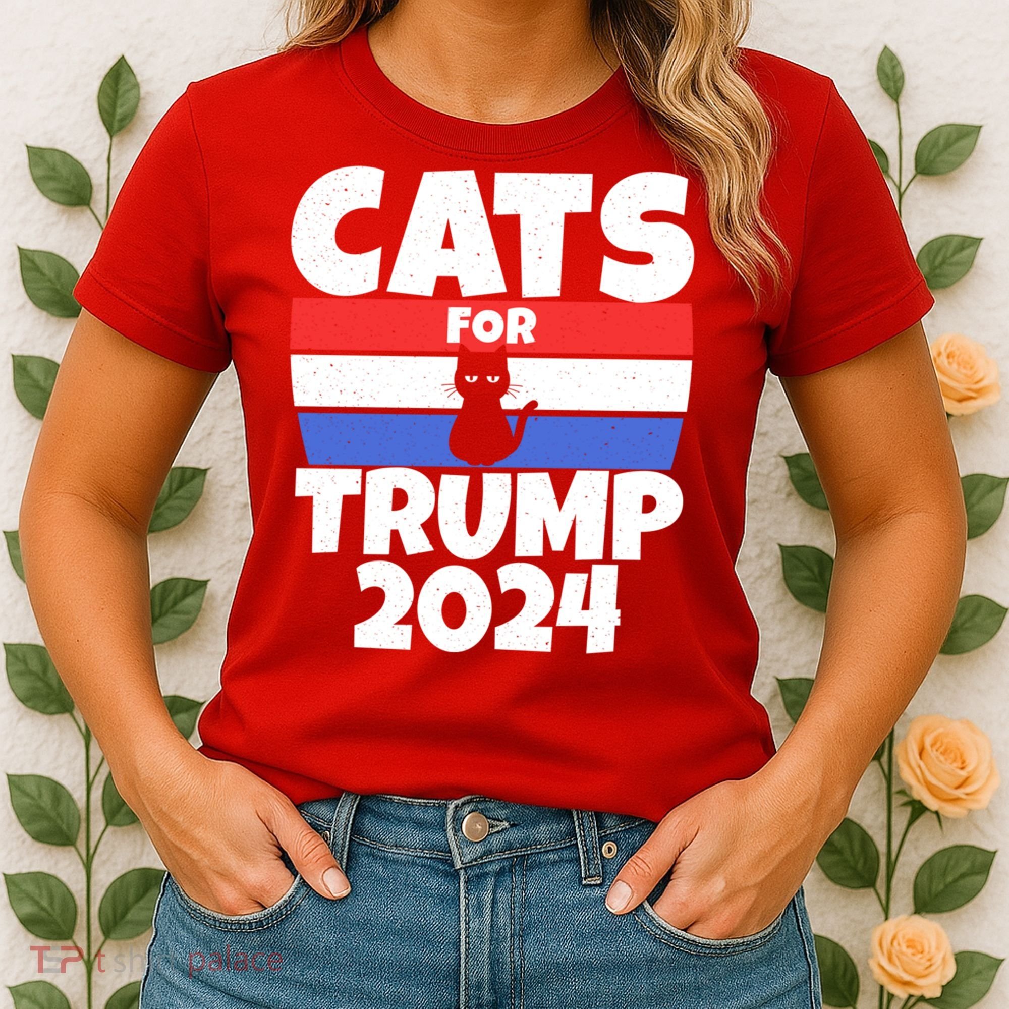 Cats For Trump 2024 Women's T-Shirt