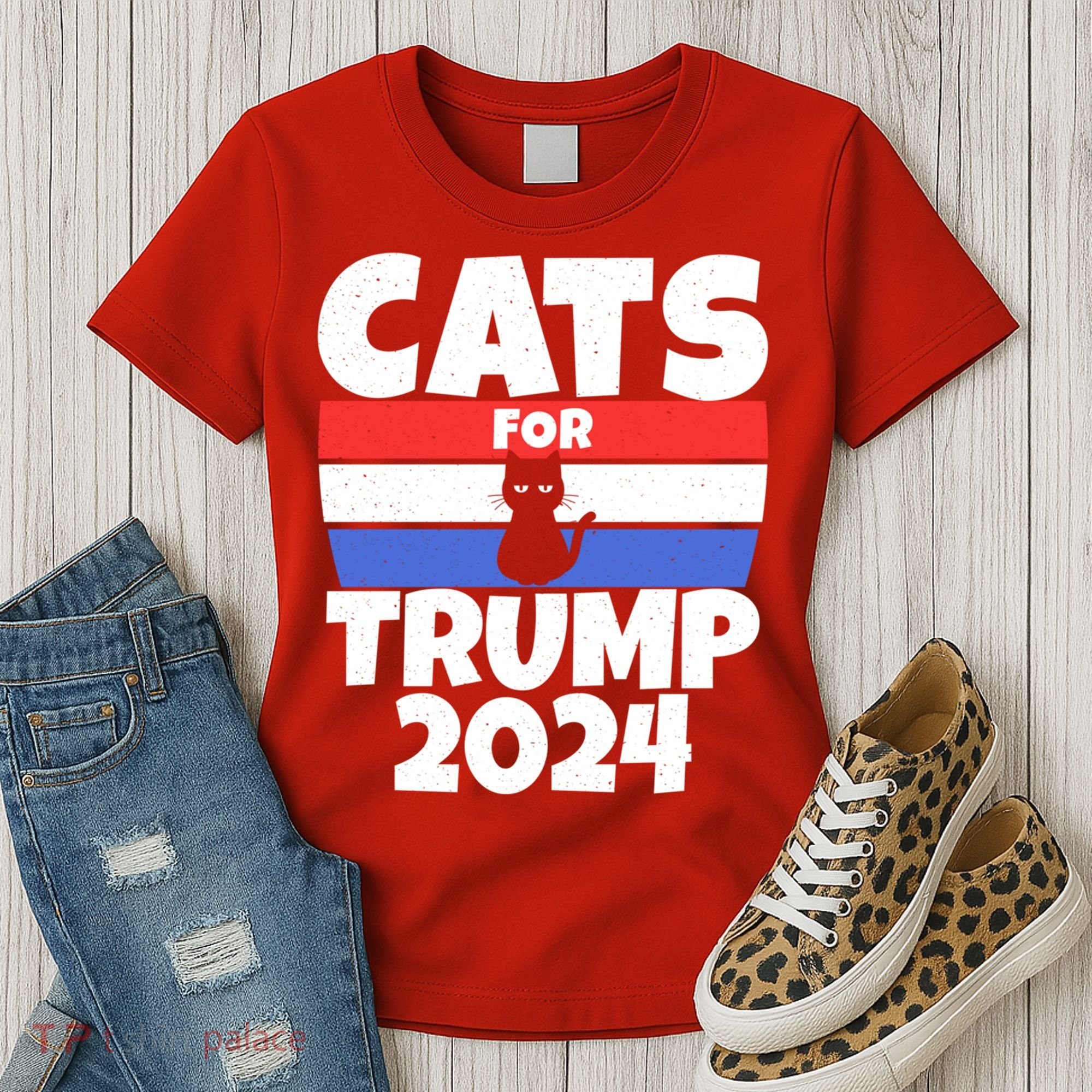 Cats For Trump 2024 Women's T-Shirt