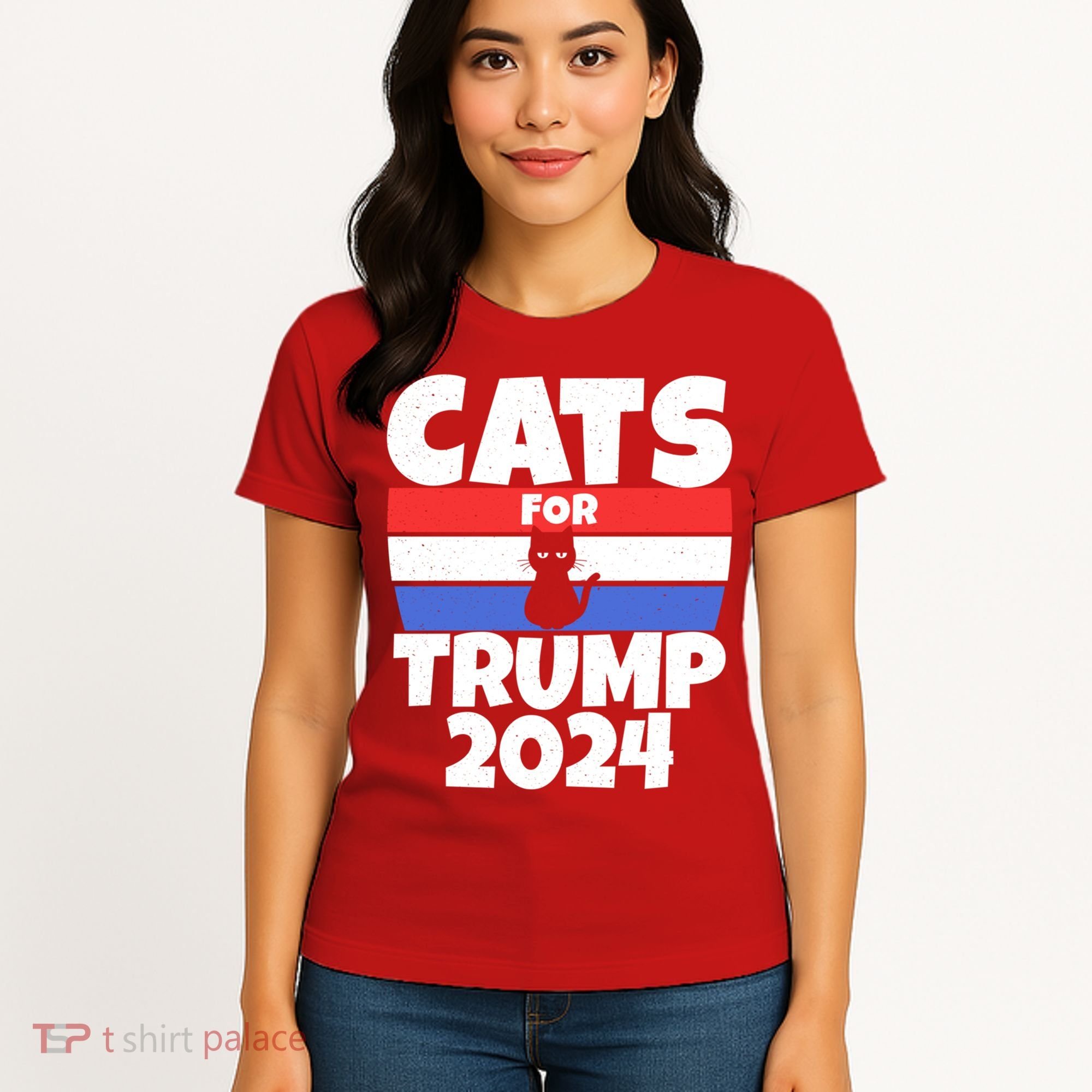 Cats For Trump 2024 Women's T-Shirt