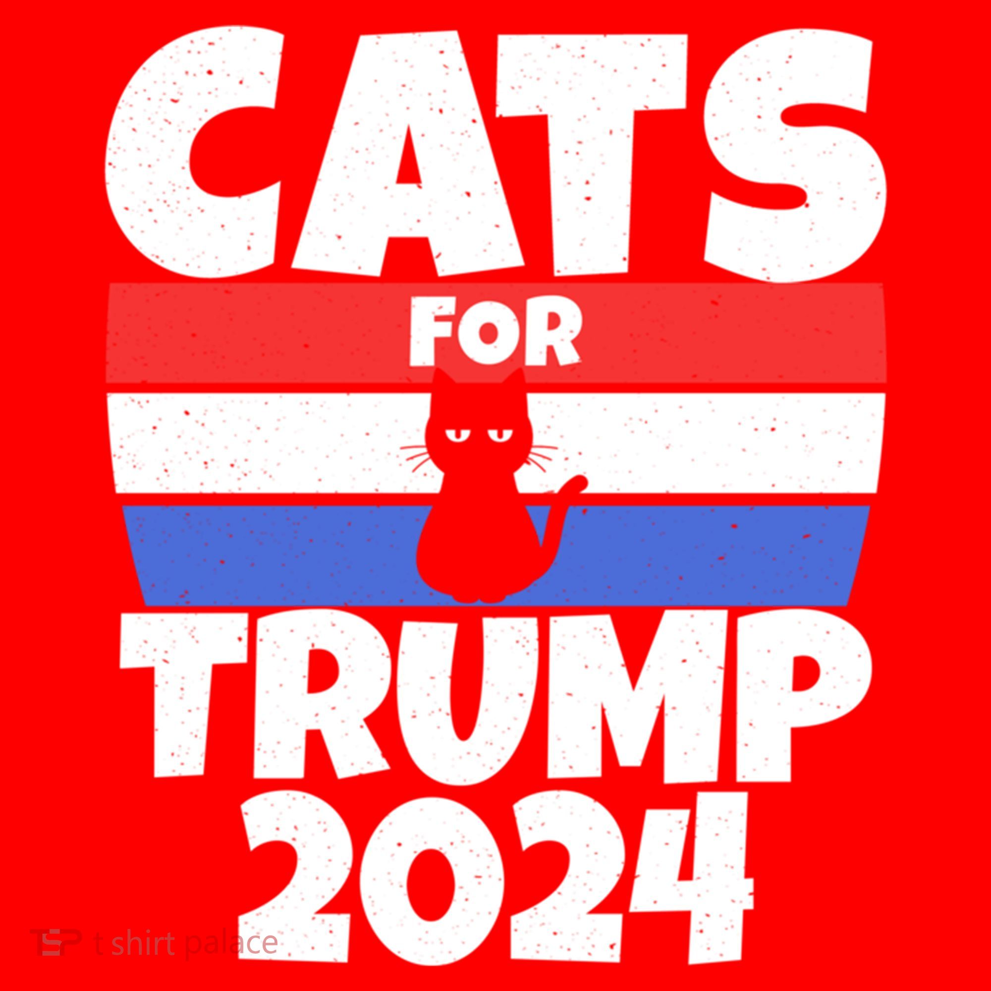 Cats For Trump 2024 Kids Sweatshirt