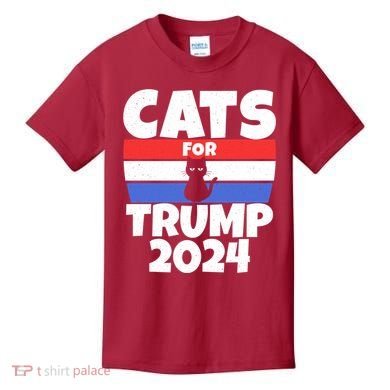 Cats For Trump 2024 Kids T-Shirt