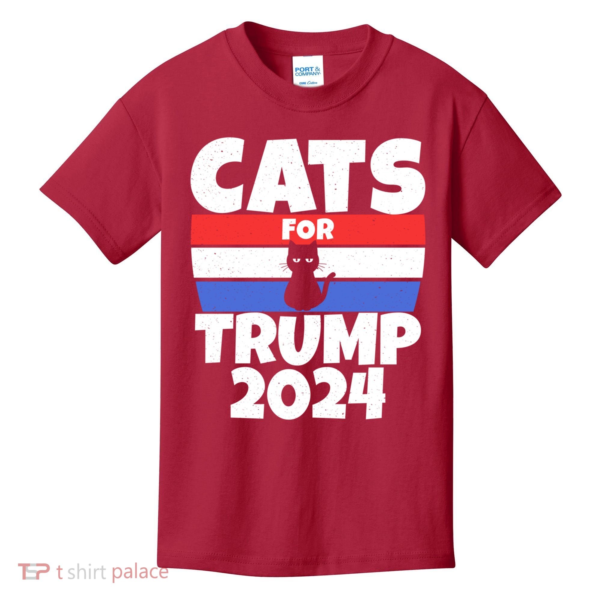 Cats For Trump 2024 Kids T-Shirt