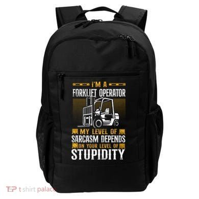 Certified Forklift Truck Operator Vintage I'm A Forklift Backpack