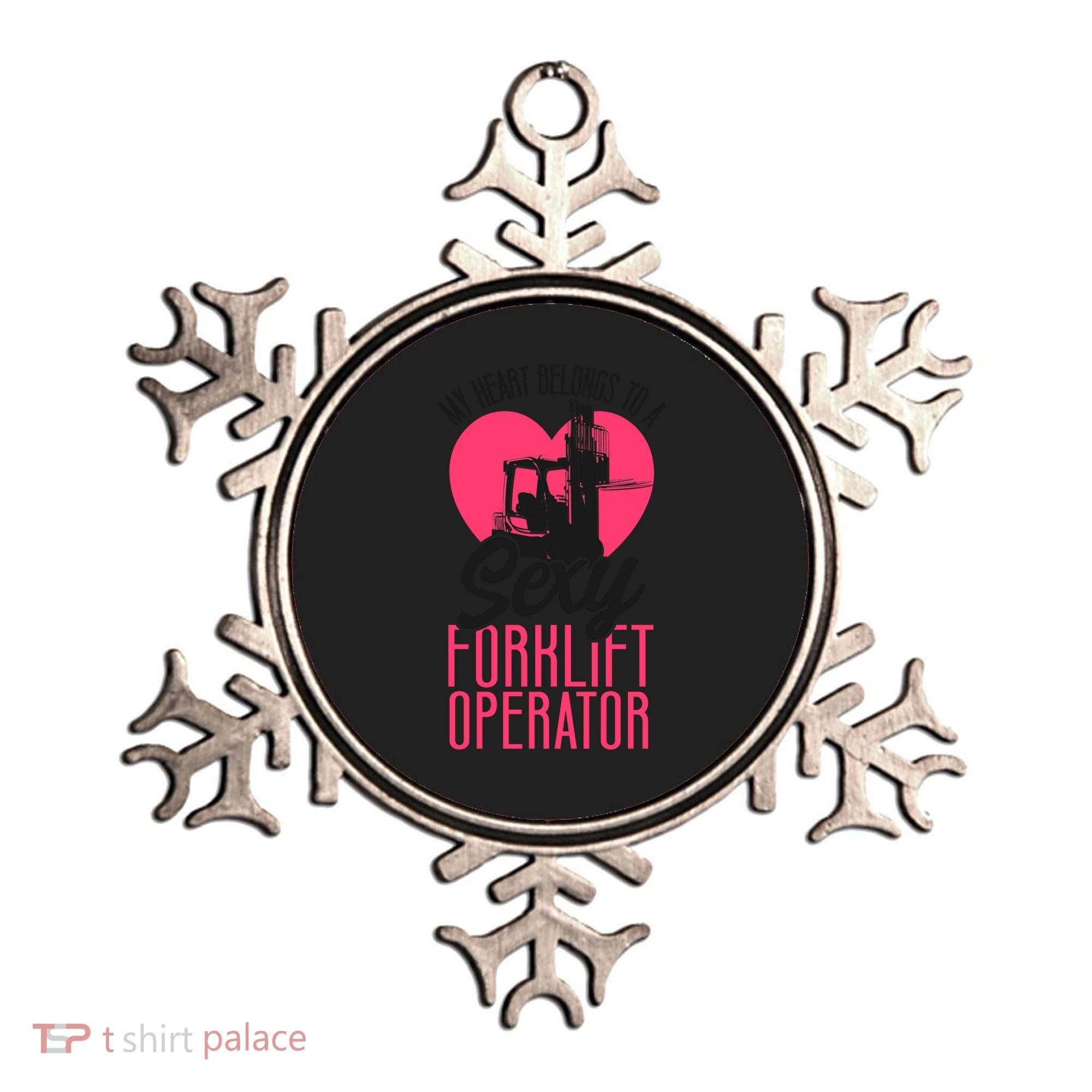 Certified Forklift Truck Operator Girlfriend My Heart Ornament