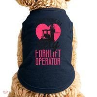 Certified Forklift Truck Operator Girlfriend My Heart Doggie Tank thumb 0