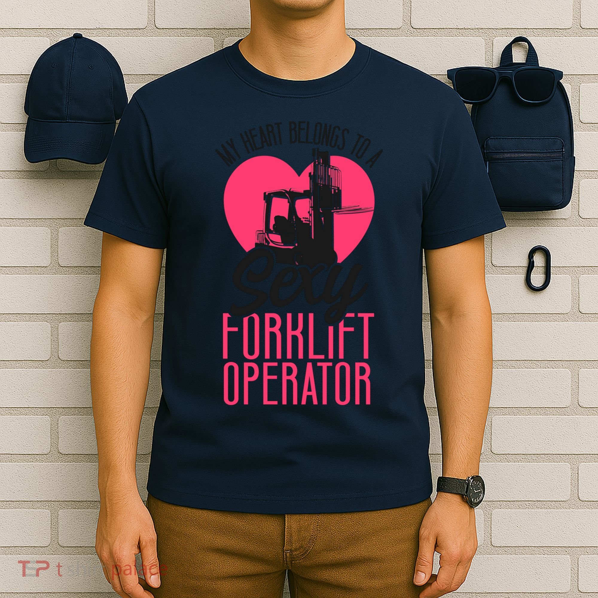Certified Forklift Truck Operator Girlfriend My Heart T-Shirt