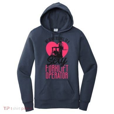 Certified Forklift Truck Operator Girlfriend My Heart Women's Hoodie