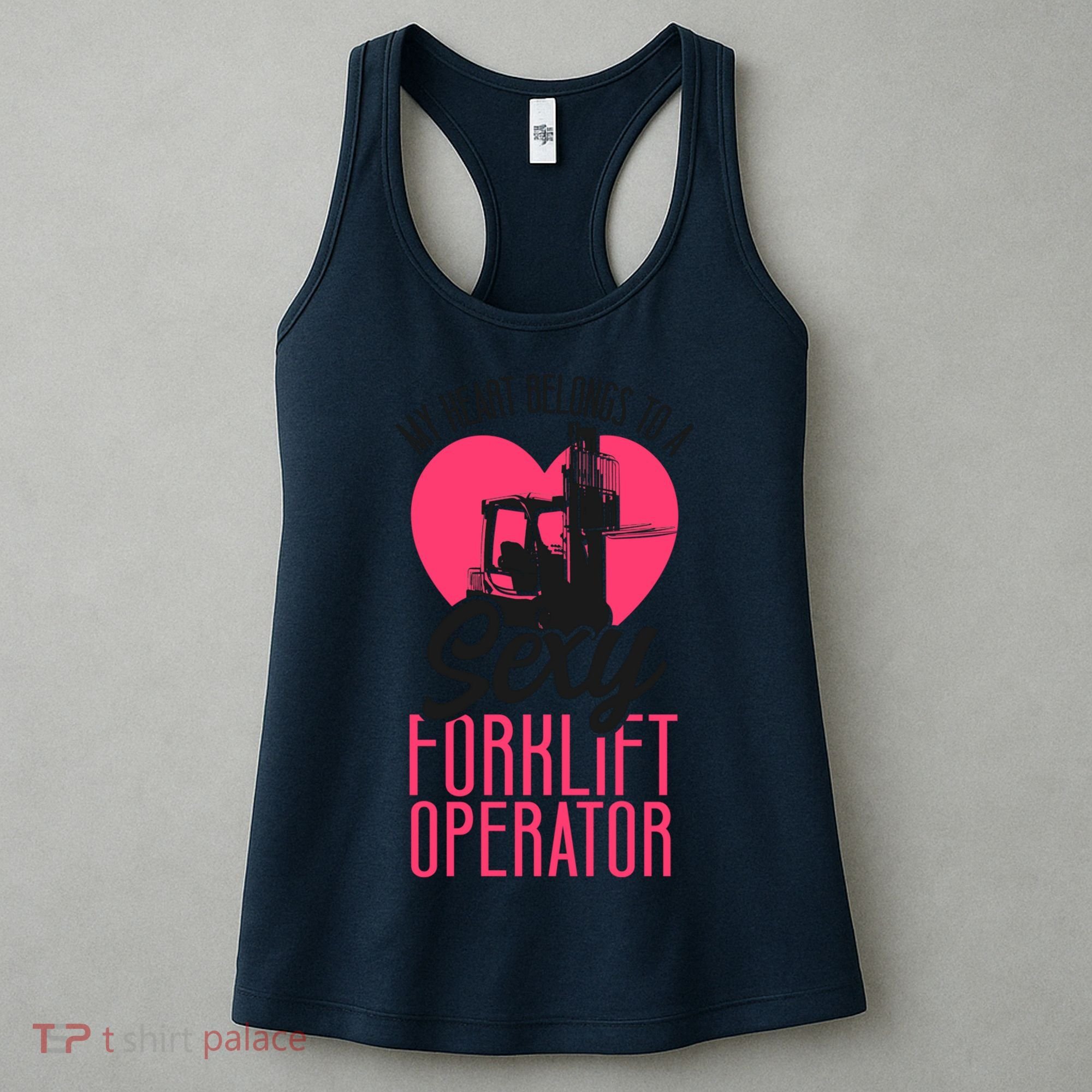 Certified Forklift Truck Operator Girlfriend My Heart Women's Tank Top
