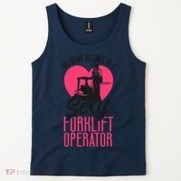 Certified Forklift Truck Operator Girlfriend My Heart Tank Top thumb 2