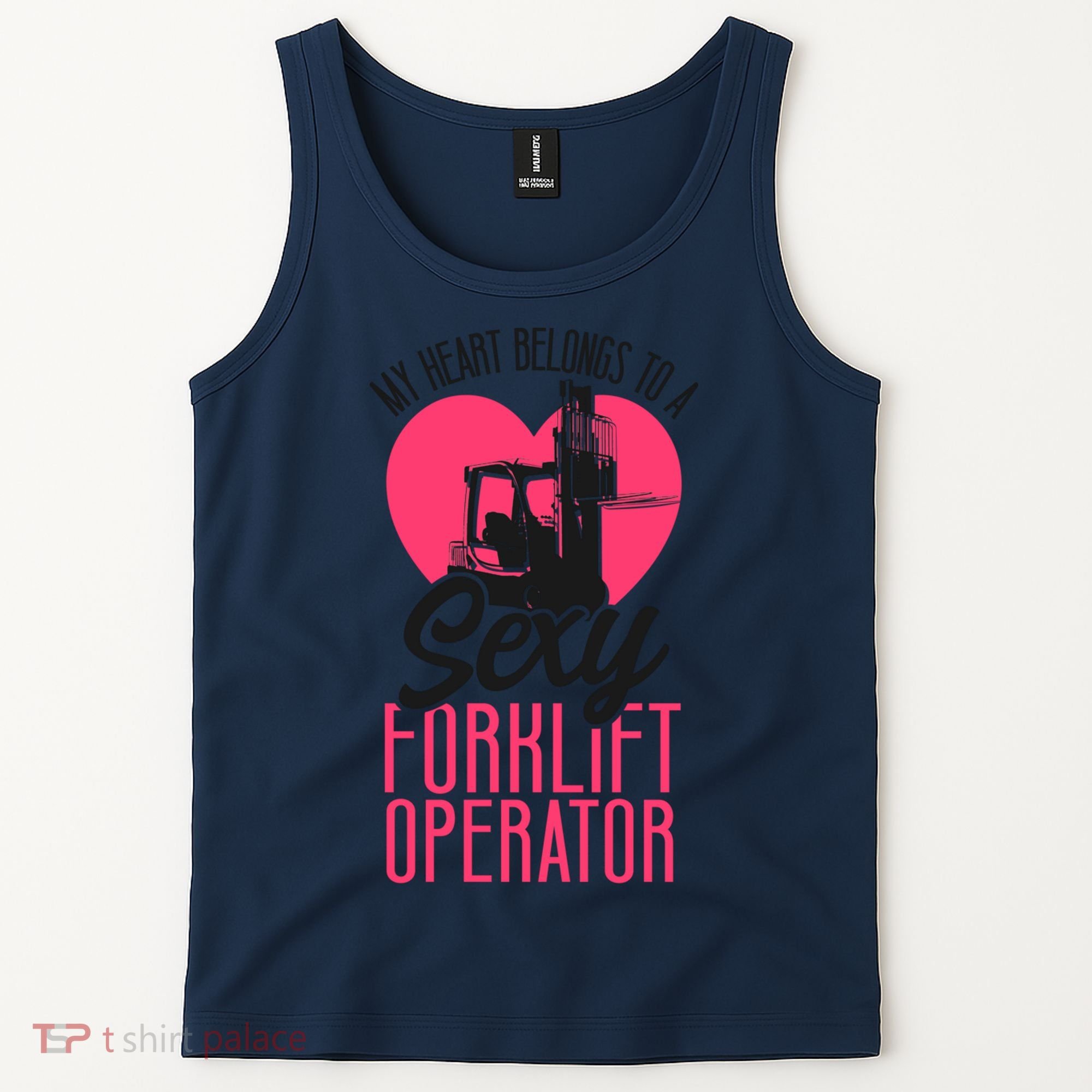 Certified Forklift Truck Operator Girlfriend My Heart Tank Top