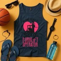 Certified Forklift Truck Operator Girlfriend My Heart Tank Top thumb 4