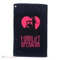Certified Forklift Truck Operator Girlfriend My Heart Golf Towel thumb 0