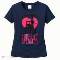 Certified Forklift Truck Operator Girlfriend My Heart Women's T-Shirt thumb 0