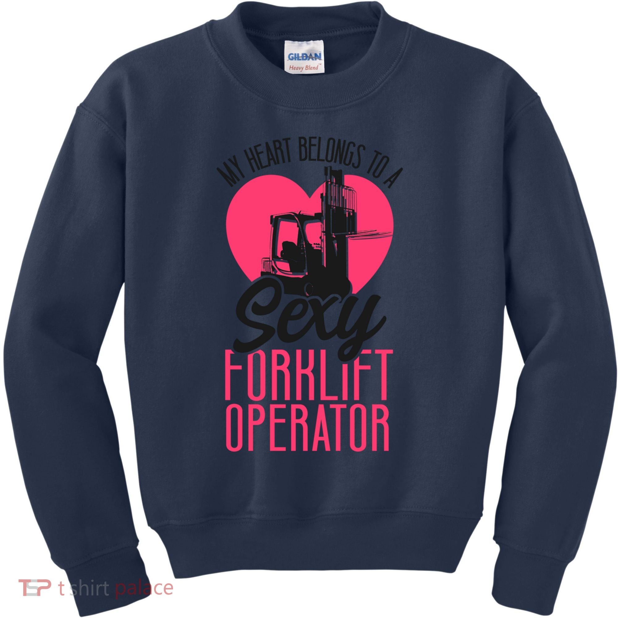 Certified Forklift Truck Operator Girlfriend My Heart Kids Sweatshirt