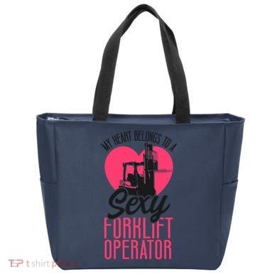 Certified Forklift Truck Operator Girlfriend My Heart Tote Bag