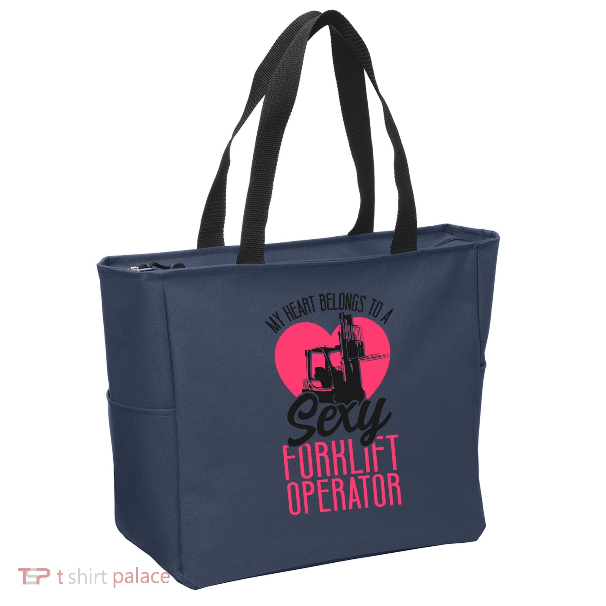 Certified Forklift Truck Operator Girlfriend My Heart Tote Bag