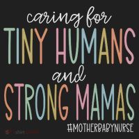 Caring For Tiny Humans And Strong Mamas Mother Baby Nurse Mother Baby Unit Beanie thumb 2