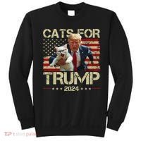 Cats For Trump 2024 Funny Vote Donald Trump Sweatshirt thumb 0