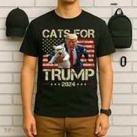 Cats For Trump 2024 Funny Vote Donald Trump T-Shirt thumb 6