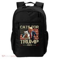 Cats For Trump 2024 Funny Vote Donald Trump Backpack thumb 0