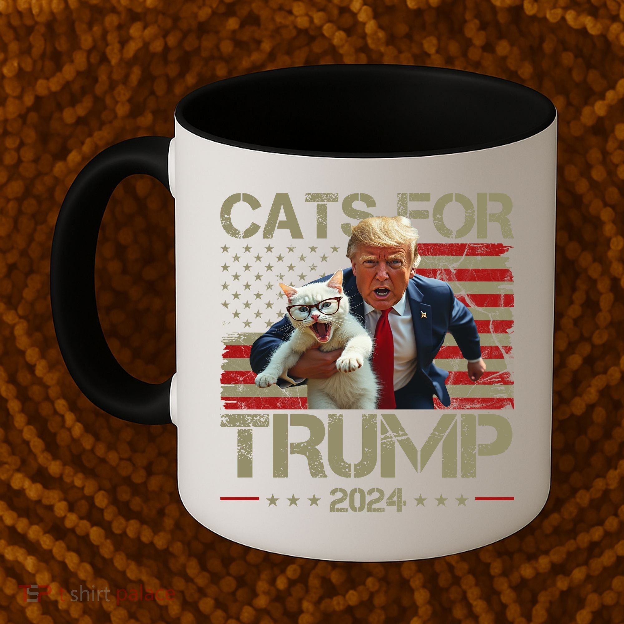 Cats For Trump 2024 Funny Vote Donald Trump Coffee Mug