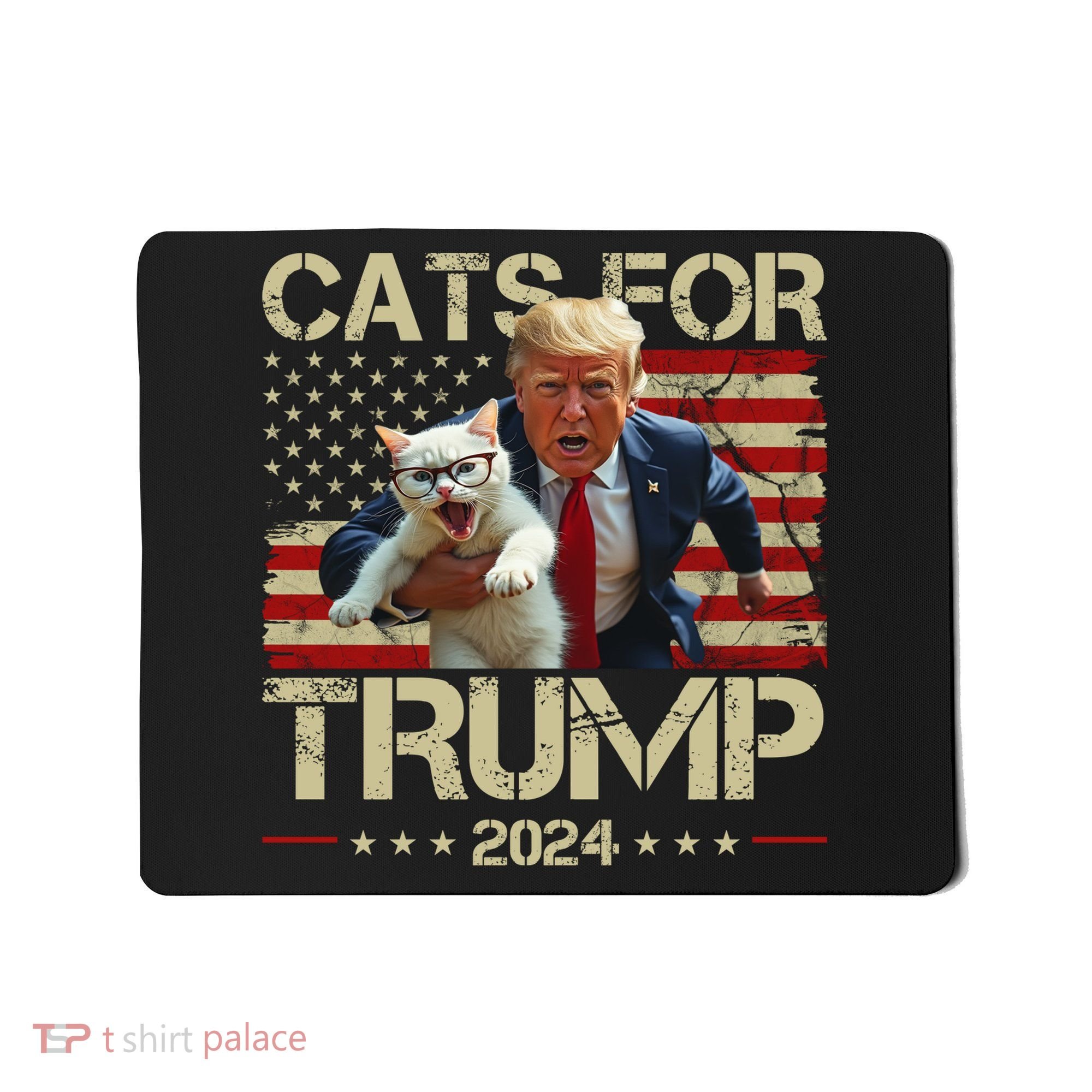 Cats For Trump 2024 Funny Vote Donald Trump Mousepad