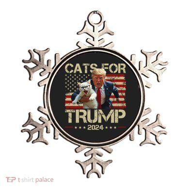 Cats For Trump 2024 Funny Vote Donald Trump Ornament