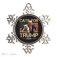 Cats For Trump 2024 Funny Vote Donald Trump Ornament thumb 0