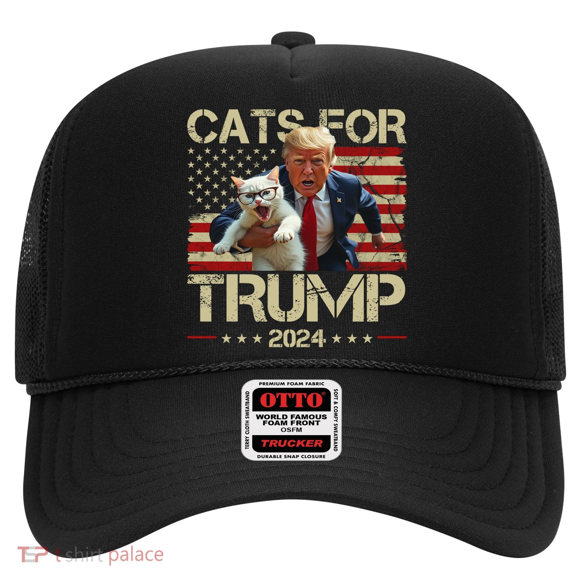 Cats For Trump 2024 Funny Vote Donald Trump Hat