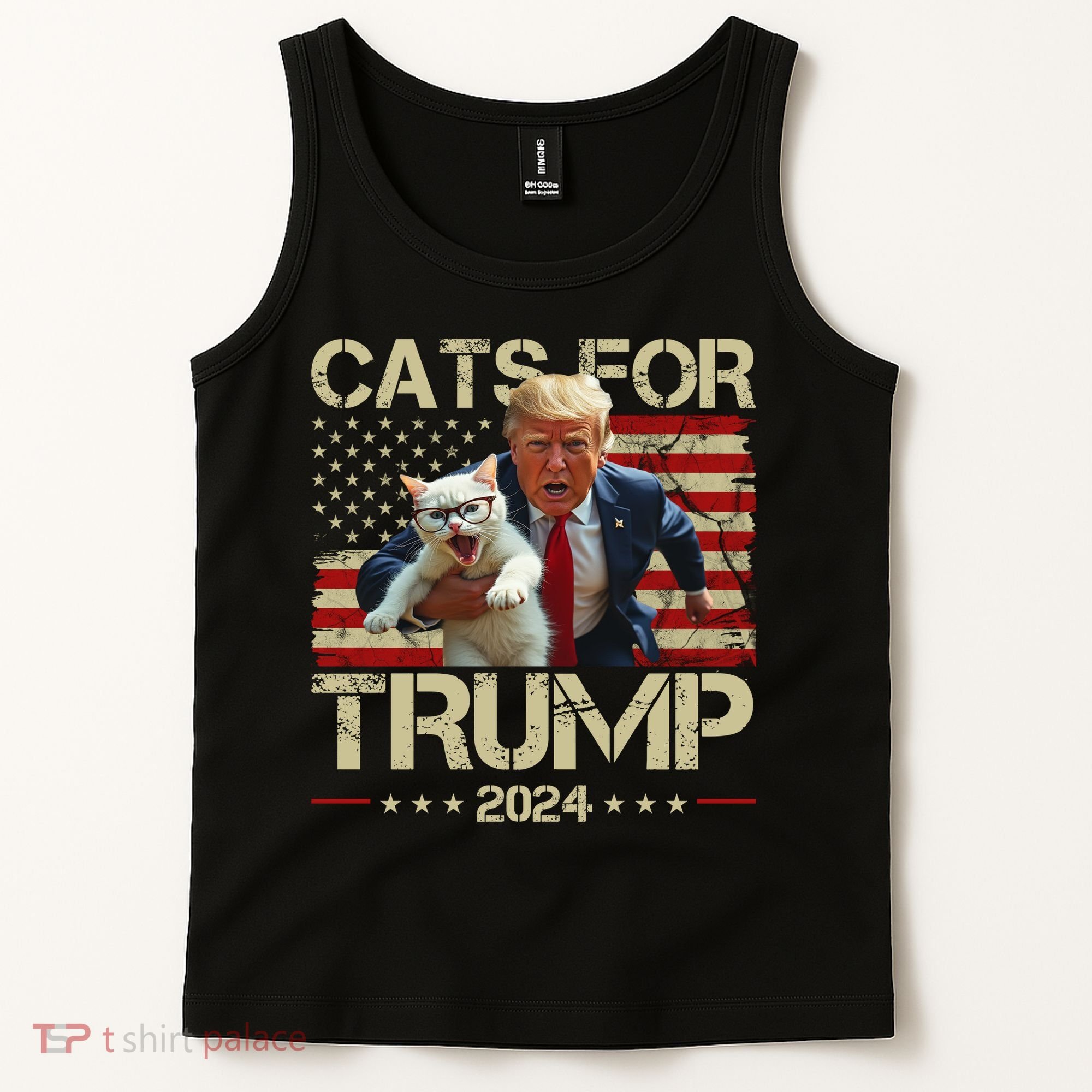 Cats For Trump 2024 Funny Vote Donald Trump Tank Top