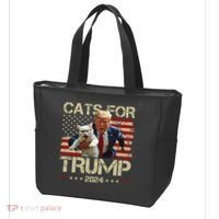 Cats For Trump 2024 Funny Vote Donald Trump Tote Bag thumb 3