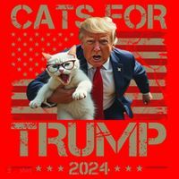 Cats For Trump 2024 Funny Vote Donald Trump Santa Hat thumb 1