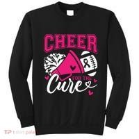 Cheer For The Cure Breast Cancer Cheerleader Pink October Sweatshirt thumb 0