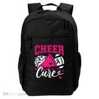 Cheer For The Cure Breast Cancer Cheerleader Pink October Backpack thumb 0