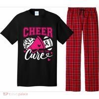 Cheer For The Cure Breast Cancer Cheerleader Pink October Pajama Set thumb 0