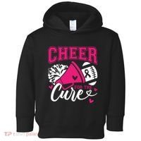 Cheer For The Cure Breast Cancer Cheerleader Pink October Toddler Hoodie thumb 0