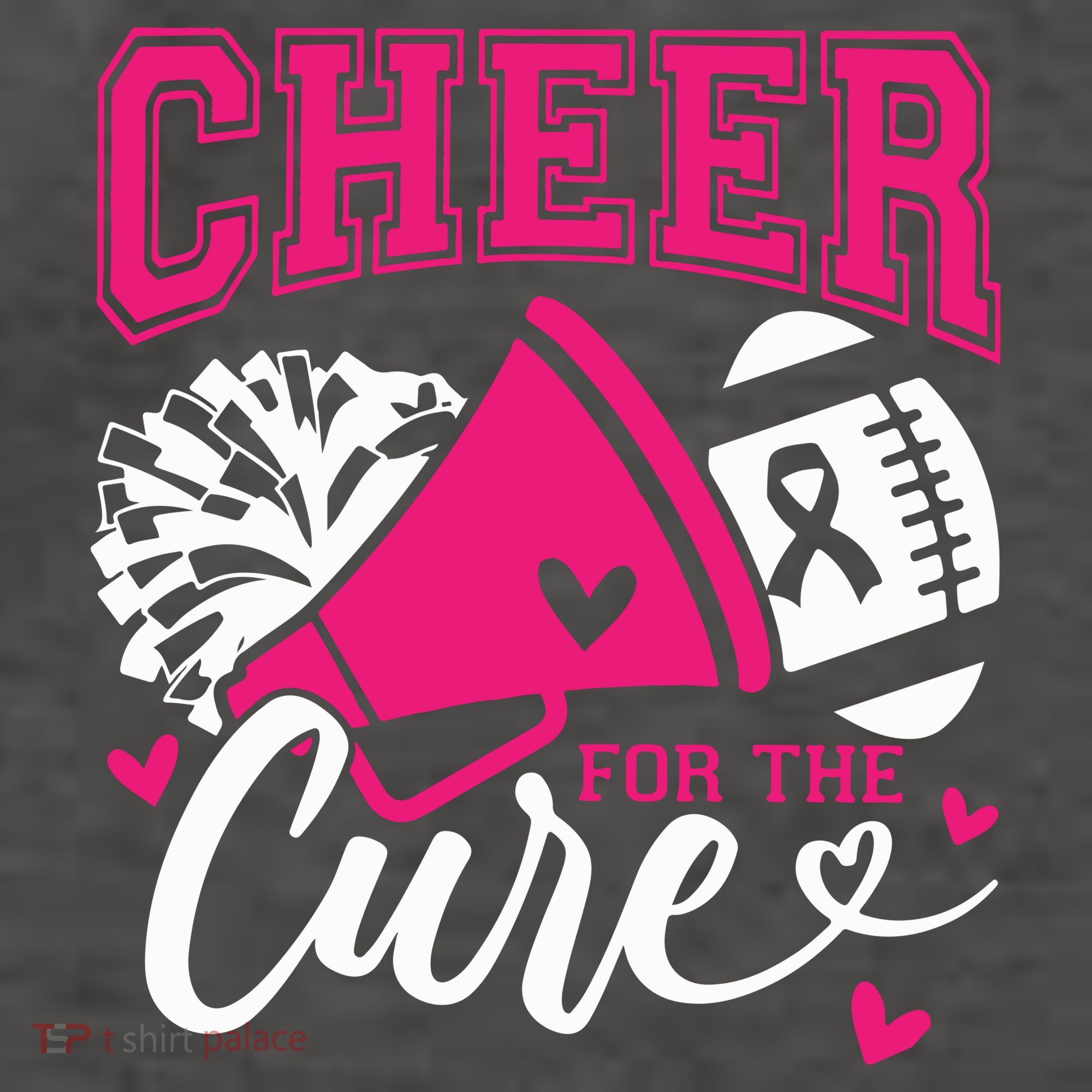 Cheer For The Cure Breast Cancer Cheerleader Pink October Vector Backpack