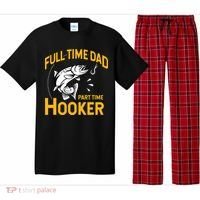 Cute Full Time Dad Part Time Hooker Funny Fathers Day Fishing Pajama Set thumb 0