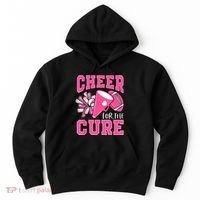 Cheer For The Cure Breast Cancer Awareness Cheerleader Funny Hoodie thumb 0